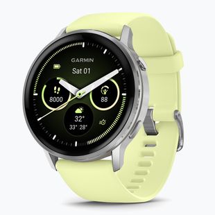 Ceas Garmin Venu 4 45 mm silver/citron