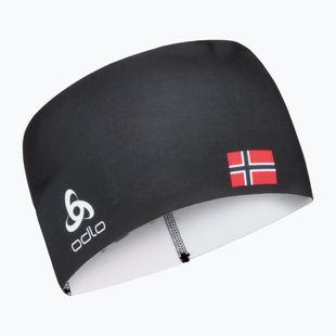 Bentiță ODLO Competition Fan Warm black/norwegian flag