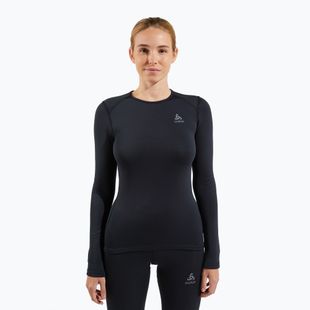 Longsleeve termoactiv pentru femei ODLO Fundamentals Active Warm Bl Top Crew Neck black
