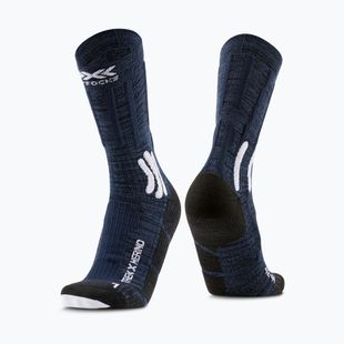 Șosete pentru femei X-Socks Trek X Merino midnight blue/arctic white