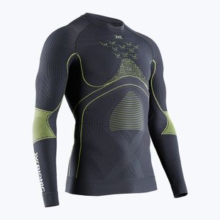 Bluză termică pentru bărbați X-Bionic Energy Accumulator 4.0 charcoal/yellow