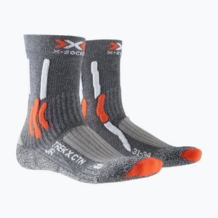 Șosete X-Socks Trek X CTN stone grey melange/ x-orange