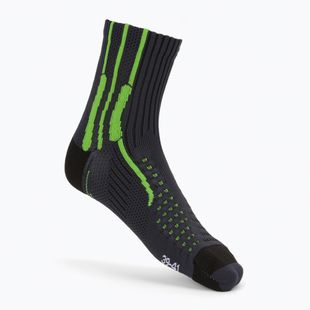 Șosete de trekking X-Socks Xbs. Effektor Running Grey-Green EF-RS01S21U-G086