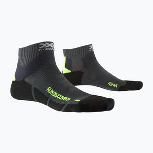Șosete de alergare X-Socks Run Discovery 4.0 pentru bărbați cărbune/galben-fiton/negru