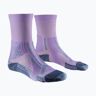Șosete pentru femei X-Socks Trailrun Perform Crew orchid/sunset blue