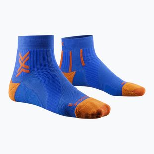 Șosete de alergare pentru bărbați X-Socks Run Perform Ankle twyce albastru/portocaliu pentru alergare