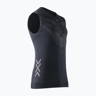 Tricou de alergare pentru bărbați X-Bionic Twyce Run Singlet negru/cărbune
