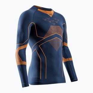 Longsleeve termoactiv pentru bărbați X-Bionic Energy Accumulator Light Shirt marine / orange