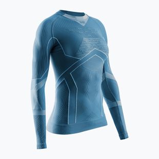 Longsleeve termoactiv pentru femei X-Bionic Energy Accumulator Light Shirt mineral blue / arctic white