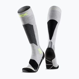 Șosete de schi X-Socks Ski Discover Otc rhino grey/canary