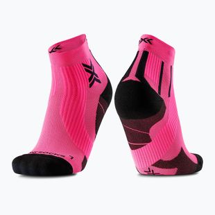 Șosete pentru bărbați X-Socks Run Perform Ankle fluo pink/x black