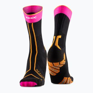 Șosete X-Socks Trailrun Terraskin Expert Crew x black/fluo pink/blazing orange
