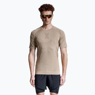 Tricou de alergare pentru bărbați X-Bionic Xceed Run sand/dark sand
