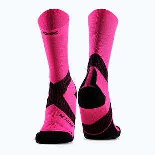 Șosete X-Socks Bike Expert Crew fluo pink/x black