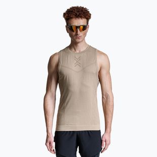 Tank top de alergare pentru bărbați X-Bionic Xceed Run sand/dark sand