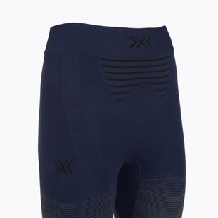 Pantaloni termoactivi pentru femei X-Bionic Invent Graphics 3/4 marine/grey/light grey