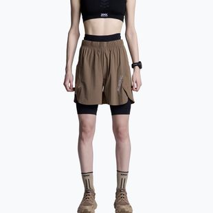 Pantaloni scurți de alergare X-Bionic Corefusion Run Perform dark sand