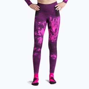 Pantaloni termoactivi X-Bionic Energy Accumulator Wild tiedye x black/fluo pink