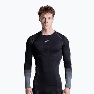 Bluză termoactivă pentru bărbați X-Bionic Invent Graphics LS x black/dark grey