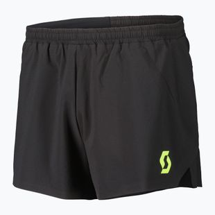 Pantaloni scurți de alergare pentru bărbați SCOTT RC Run Split black/yellow