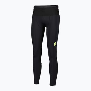 Colanți de alergare pentru bărbați SCOTT RC Run Full Tights black/yellow