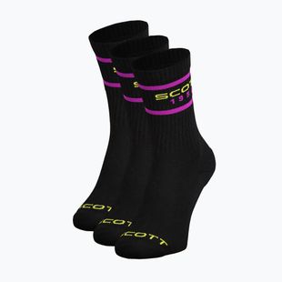 Șosete SCOTT Retro Casual Crew 3 pairs black
