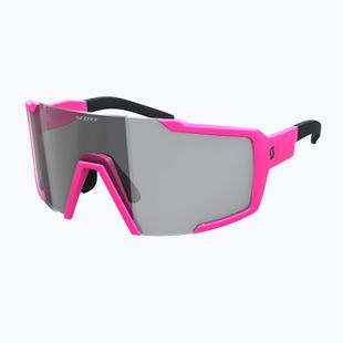 SCOTT Shield LS Ochelari de soare sensibili la lumină roz acid/gri