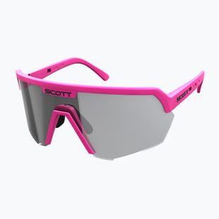 Ochelari de soare SCOTT Sport Shield LS roz acid/gri sensibil la lumină SCOTT Sport Shield LS