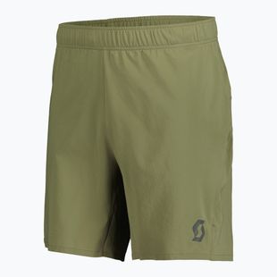 Pantaloni scurți de alergare pentru bărbați SCOTT Endurance LT hay green