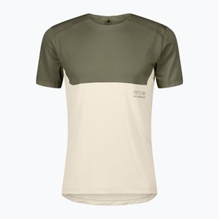 Tricou de alergare pentru bărbați SCOTT Endurance Tech hay green/cotton white