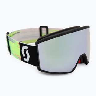 Ochelari de schi SCOTT Ambit black/neon yellow/amp white chrome