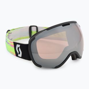 Ochelari de schi SCOTT Faze II black/neon yellow/amp silver chrome