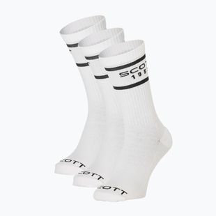 Șosete SCOTT Retro Casual Crew 3 pairs white/black