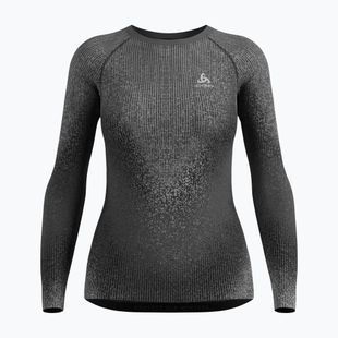 Bluză termică damă Odlo Performance Warm Blackcomb Bl Top Crew Neck black