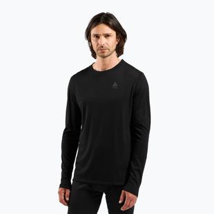 Longsleeve termoaktywny męski ODLO Merino 160 Bl Top Crew Neck black