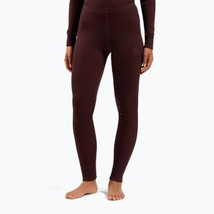 Pantaloni termoactivi pentru femei ODLO Active Warm Bl Bottom Long fudge