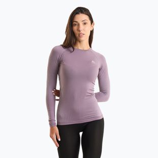 Longsleeve termoactiv pentru femei ODLO Performance Warm Bl Top Crew Neck gray ridge