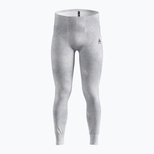 Pantaloni termoactivi pentru bărbați ODLO Active Warm X Pow Bl Bottom Long odlo silver grey