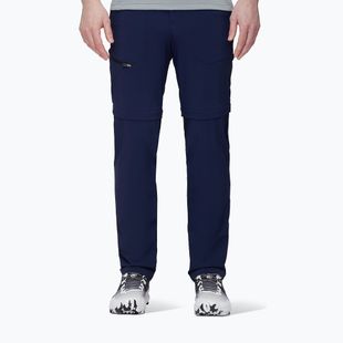 Pantaloni de trekking pentru bărbați Mammut Runbold Zip Off albastru marin 1022-01690-5118-50-10