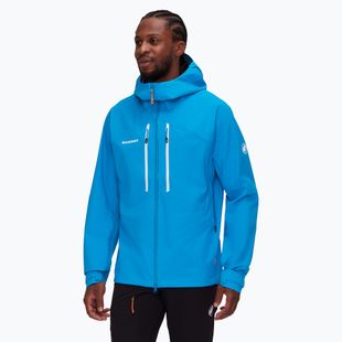Geacă de ploaie pentru bărbați Mammut Taiss HS Hooded glacier blue