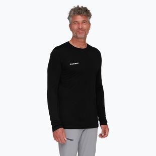 Longsleeve pentru bărbați  Mammut Tree Wool FL black 01690