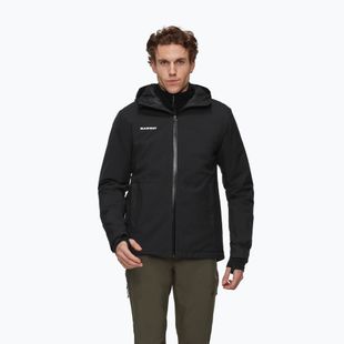 Geacă de ploaie pentru bărbați Mammut Linard HS Thermo Hooded Jacket Men black