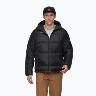 Geacă cu puf pentru bărbați Mammut Glacier Glow Insulation Hooded black