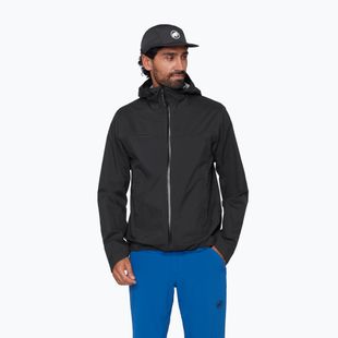 Geacă împotriva vântului pentru bărbați Mammut Ducan HS Hooded black