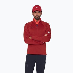 Bluză pentru bărbați Mammut Taiss ML Half Zip Pull dark mammut red