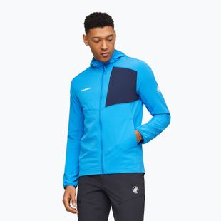 Bluză de trekking pentru bărbați Mammut Madris Light ML Hooded Jacket Men glacier blue/marine