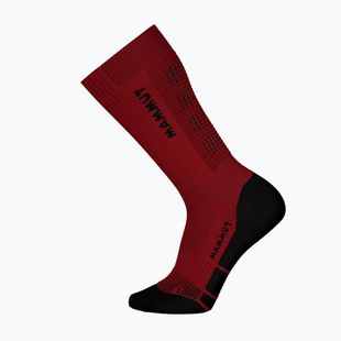 Șosete Mammut Mountaineering Merino High Socks dark mammut red/black