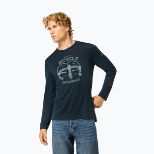 Longsleeve pentru bărbați super.natural Bike Enthusiast blueberry/various