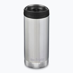 Cană termică Klean Kanteen TKWide Cafe Cap 355 ml brushed stainless