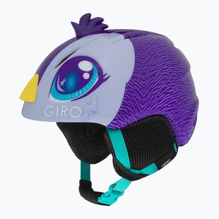 Cască de schi pentru copii Giro Launch Plus purple penguin